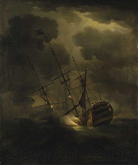 Peter Monamy Loss of HMS Victory, 4 October 1744 Spain oil painting art